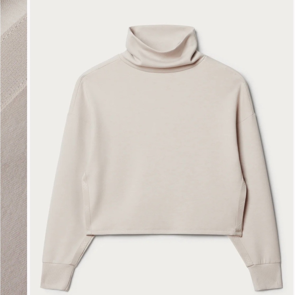 RHONE Soft Cream Turtleneck Sweater
